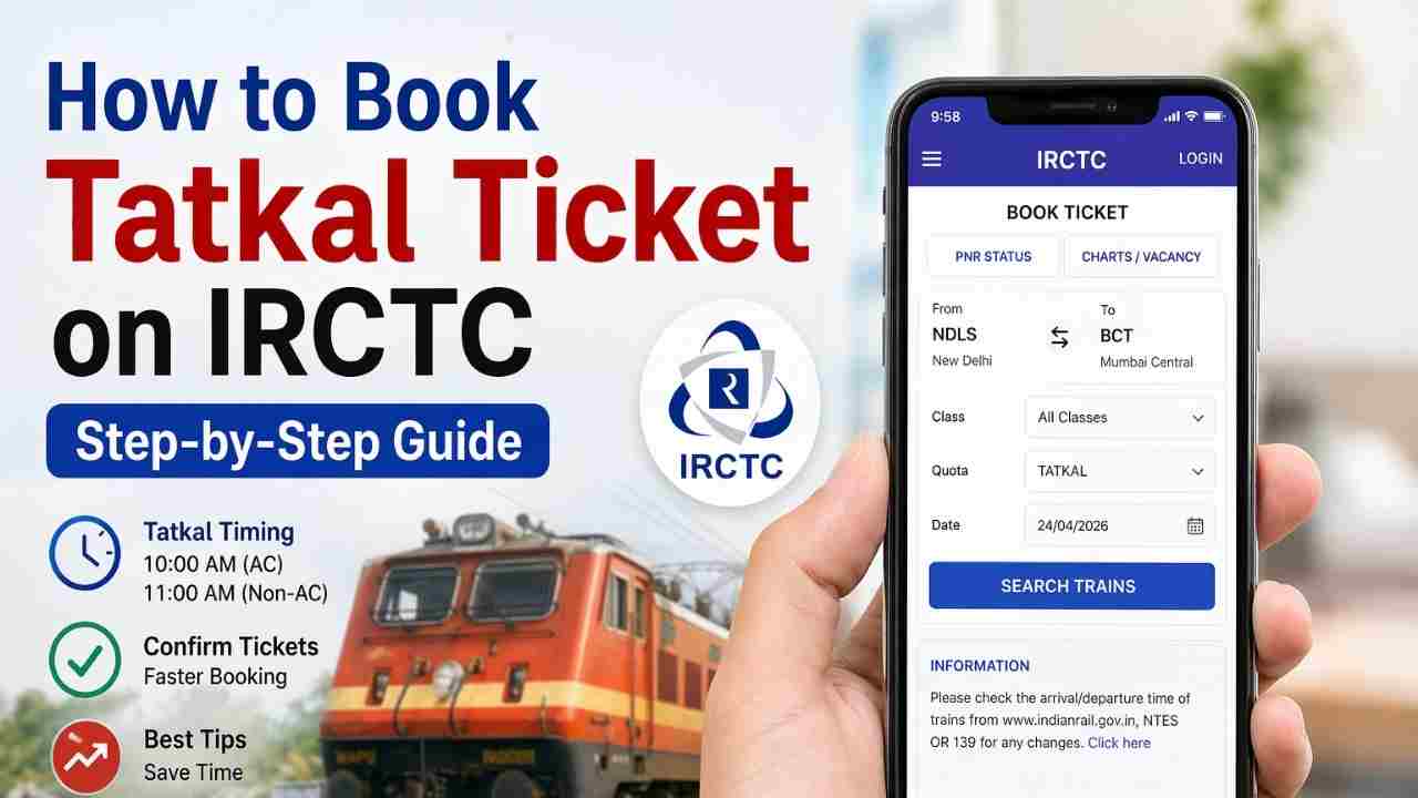 How to Book a Tatkal Ticket Fast on IRCTC: Step-by-Step Guide