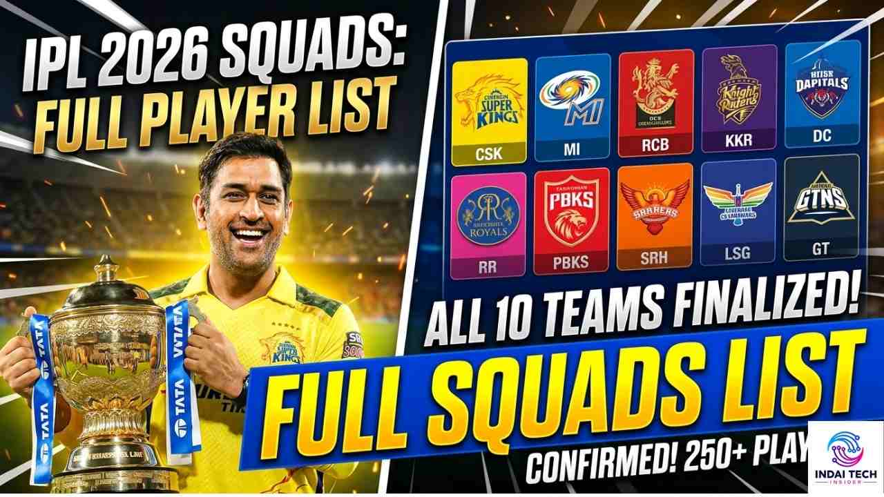 IPL 2026 Team Squads: